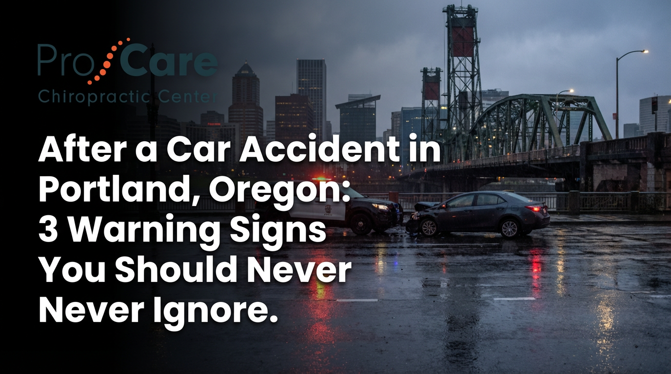 After a Car Accident in Portland, Oregon: 3 Warning Signs You Should Never Ignore