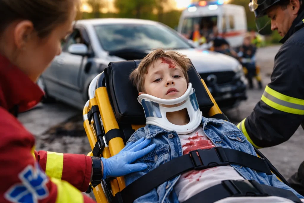 Common Car Accident Injuries in Children