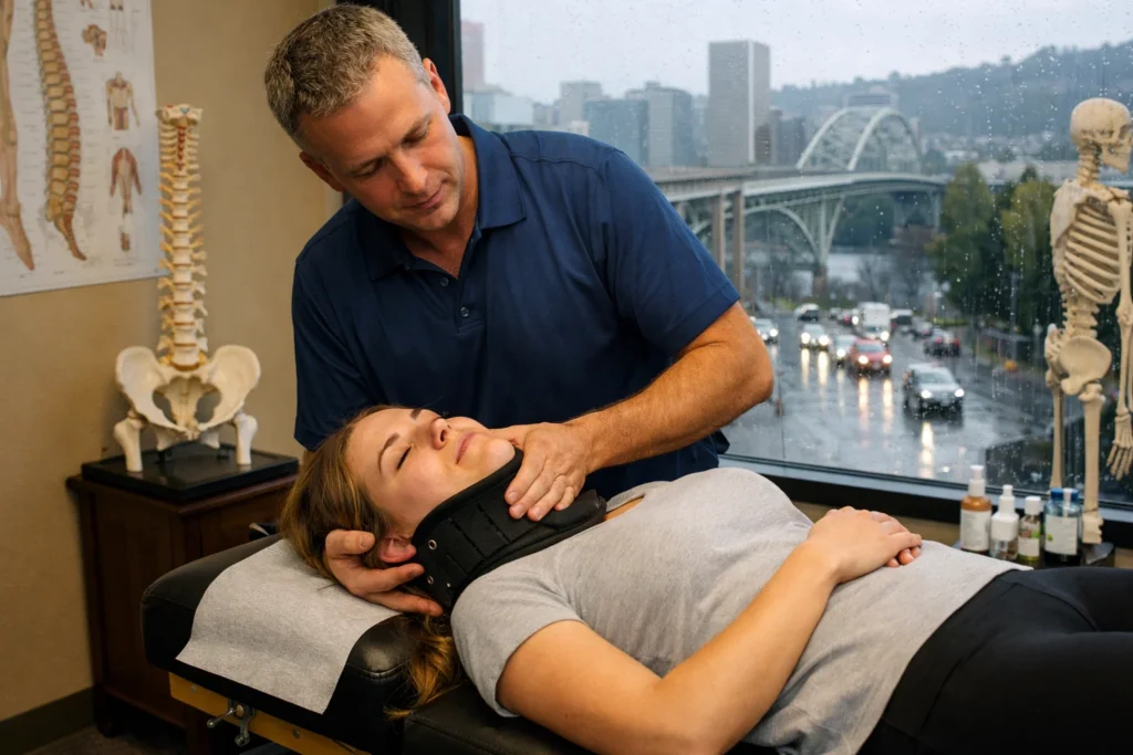  Injured Car Passenger in Portland