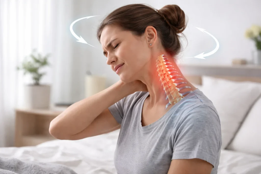 Neck Stiffness and Reduced Range of Motionv